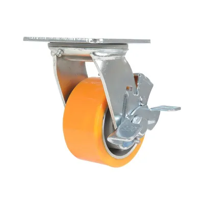 Vestil CST-VE-4X2PUA-SWB Polyurethane Swivel With Brake Caster