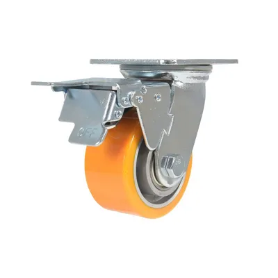 Vestil CST-VE-4X2PUA-SWTB caster wheel shown from an alternate angle
