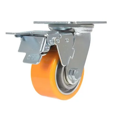 Vestil CST-VE-4X2PUA-SWTB Polyurethane Swivel With Total Brake Caster