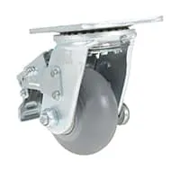 Vestil CST-VE-4X2TPR-SWTB caster wheel shown from an alternate angle