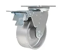 Vestil CST-VE-5X2CI-SWTB caster wheel shown from an alternate angle