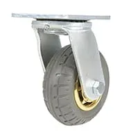 Vestil CST-VE-5X2FF-S caster wheel shown from an alternate angle