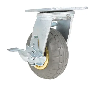 Vestil CST-VE-5X2FF-SWB Flat-Free Swivel With Brake Caster