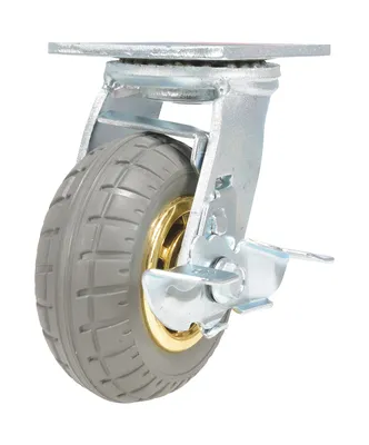 Vestil CST-VE-5X2FF-SWB Flat-Free Swivel With Brake Caster
