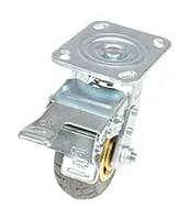 Vestil CST-VE-5X2FF-SWTB caster wheel shown from an alternate angle