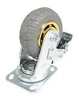 Vestil CST-VE-5X2FF-SWTB caster wheel shown from an alternate angle