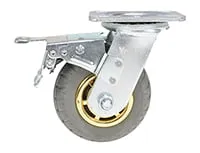 Vestil CST-VE-5X2FF-SWTB caster wheel shown from an alternate angle
