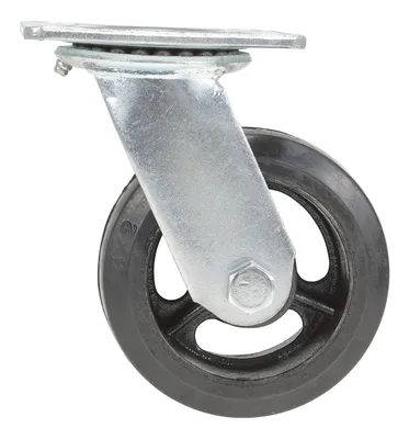 Vestil CST-VE-5X2MR-S caster wheel shown from an alternate angle