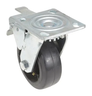Vestil CST-VE-5X2MR-SWTB caster wheel shown from an alternate angle
