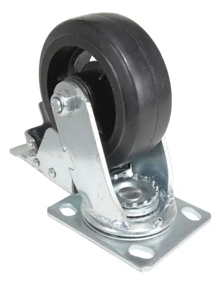 Vestil CST-VE-5X2MR-SWTB caster wheel shown from an alternate angle