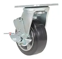 Vestil CST-VE-5X2MRA-SWB caster wheel shown from an alternate angle