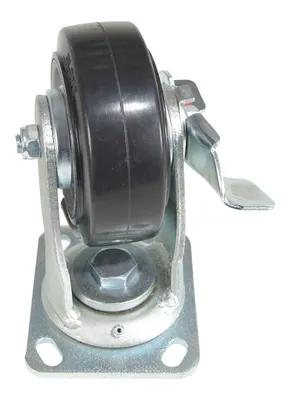VestilCST-VE-5X2MRA-SWB Rubber Swivel With Brake Caster