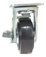 Vestil CST-VE-5X2MRA-SWB caster wheel shown from an alternate angle