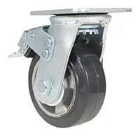 Vestil CST-VE-5X2MRA-SWTB caster wheel shown from an alternate angle