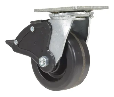 Vestil CST-VE-5X2PH-SWTB caster wheel shown from an alternate angle