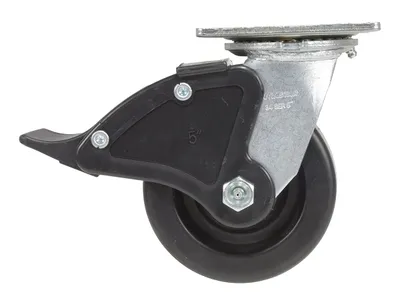 Vestil CST-VE-5X2PH-SWTB caster wheel shown from an alternate angle