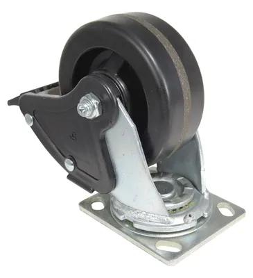 Vestil CST-VE-5X2PH-SWTB caster wheel shown from an alternate angle