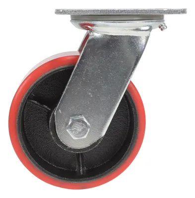 Vestil CST-VE-5X2PU-S caster wheel shown from an alternate angle