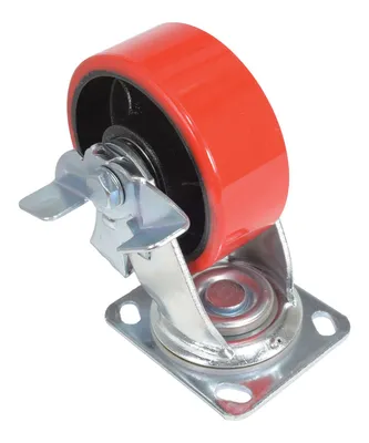 Vestil CST-VE-5X2PU-SWB caster wheel shown from an alternate angle