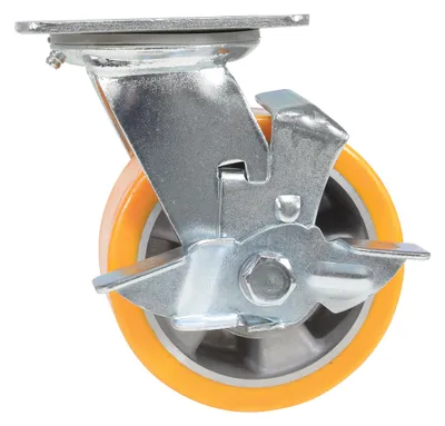 Vestil CST-VE-5X2PUA-SWB caster wheel shown from an alternate angle