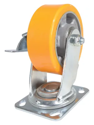 Vestil CST-VE-5X2PUA-SWB caster wheel shown from an alternate angle