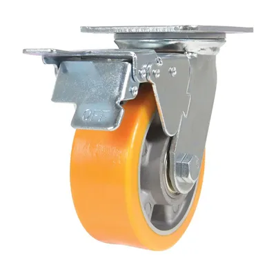 Vestil CST-VE-5X2PUA-SWTB Polyurethane Swivel With Total Brake Caster
