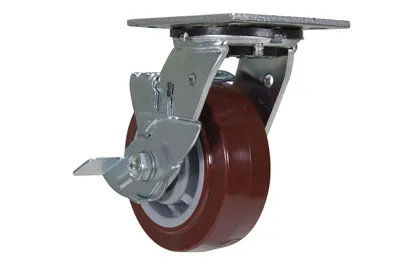 Vestil CST-VE-5X2PUP-SWB caster wheel shown from an alternate angle