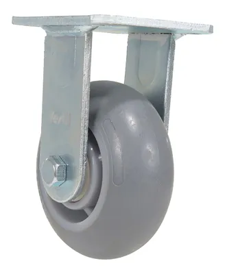 Vestil CST-VE-5X2TPR-R caster wheel shown from an alternate angle