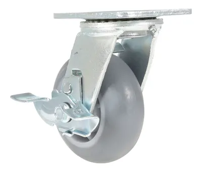 Vestil CST-VE-5X2TPR-SWB caster wheel shown from an alternate angle