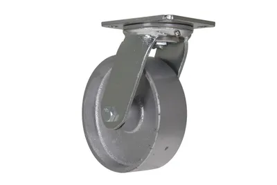 Vestil CST-VE-6X2CI-S caster wheel shown from an alternate angle