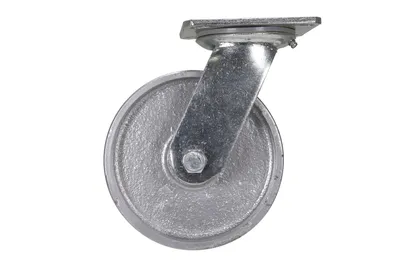 Vestil CST-VE-6X2CI-S caster wheel shown from an alternate angle