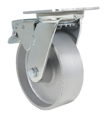 Vestil CST-VE-6X2CI-SWTB caster wheel shown from an alternate angle