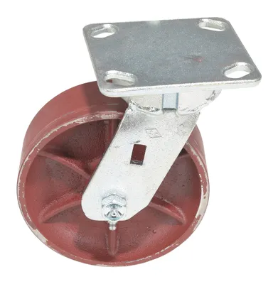 Vestil CST-VE-6X2DS-S Cast Iron-Steel Swivel Caster