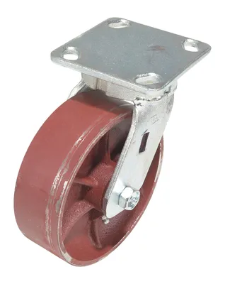 Vestil CST-VE-6X2DS-S Cast Iron-Steel Swivel Caster