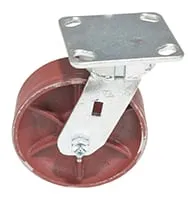 Vestil CST-VE-6X2DS-S caster wheel shown from an alternate angle