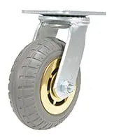 Vestil CST-VE-6X2FF-S caster wheel shown from an alternate angle