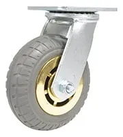 Vestil CST-VE-6X2FF-S caster wheel shown from an alternate angle