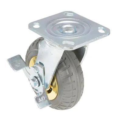 Vestil CST-VE-6X2FF-SWB Flat-Free Swivel With Brake Caster