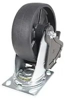 Vestil CST-VE-6X2FF-SWB caster wheel shown from an alternate angle