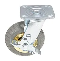 Vestil CST-VE-6X2FF-SWB caster wheel shown from an alternate angle