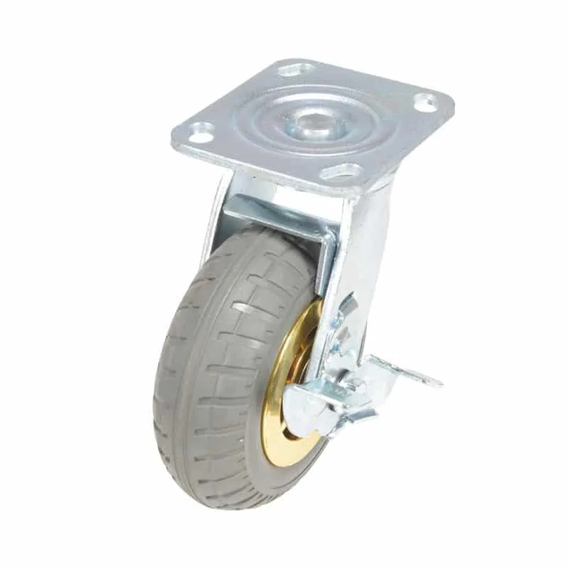 Vestil CST-VE-6X2FF-SWB Flat-Free Swivel With Brake Caster