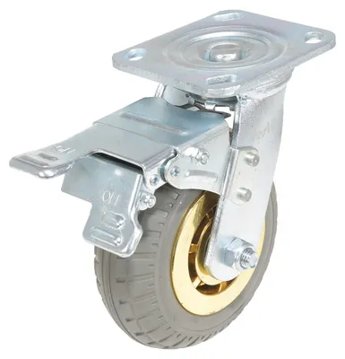 Vestil CST-VE-6X2FF-SWTB Flat-Free Swivel With Total Brake Caster