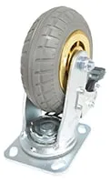 Vestil CST-VE-6X2FF-SWTB caster wheel shown from an alternate angle
