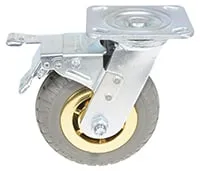 Vestil CST-VE-6X2FF-SWTB caster wheel shown from an alternate angle