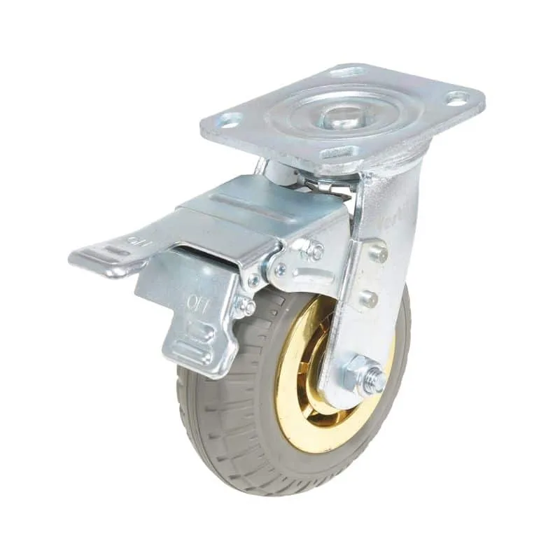 Vestil CST-VE-6X2FF-SWTB Flat-Free Swivel With Total Brake Caster