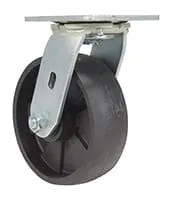 Vestil CST-VE-6X2GFN-S caster wheel shown from an alternate angle