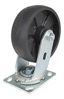 Vestil CST-VE-6X2GFN-S caster wheel shown from an alternate angle