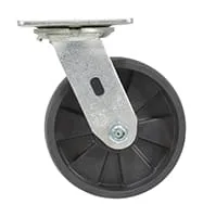 Vestil CST-VE-6X2GFN-S caster wheel shown from an alternate angle