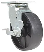 Vestil CST-VE-6X2GFN-SWB caster wheel shown from an alternate angle