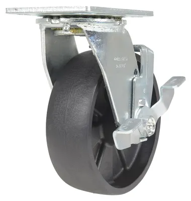 Vestil CST-VE-6X2GFN-SWB Glass Filled Nylon Swivel With Brake Caster